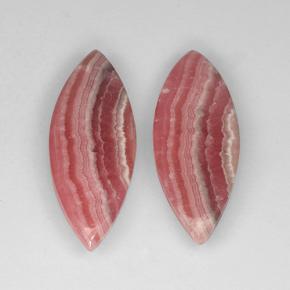 Pedras preciosas de rodocrosita multicolorido natural de 20,88 ct, marquise, translúcido