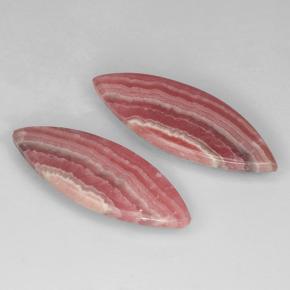 Pedras preciosas de rodocrosita multicolorido natural de 20,88 ct, marquise, translúcido