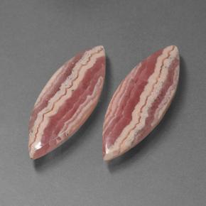 Pedras preciosas de rodocrosita multicolorido natural de 14,68 ct, marquise, translúcido