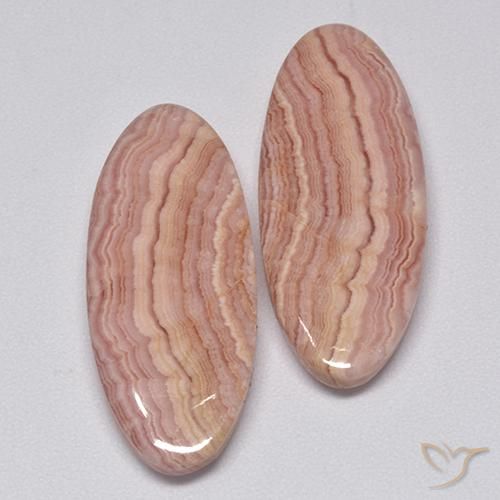Pedras preciosas de rodocrosita Multicolorido natural de 26.79 ct, oval, Opaco