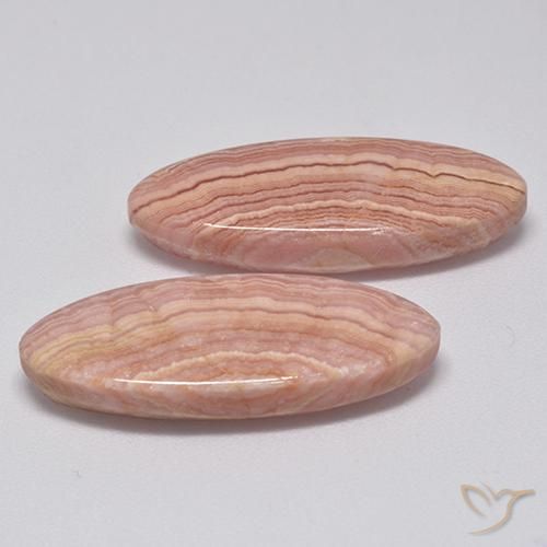 Pedras preciosas de rodocrosita Multicolorido natural de 26.79 ct, oval, Opaco