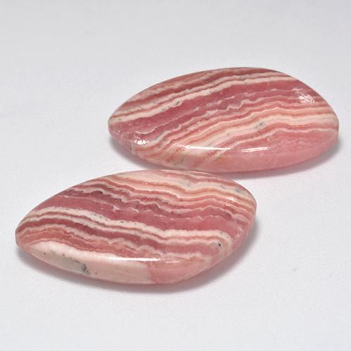 Pedras preciosas de rodocrosita multicolorido natural de 29,61 ct, forma extravagante, translúcido
