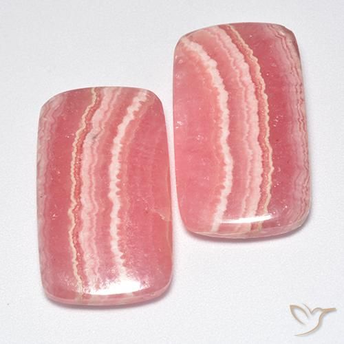 Pedras preciosas de rodocrosita Multicolorido natural de 42.03 ct, Almofada cortada, Translúcido