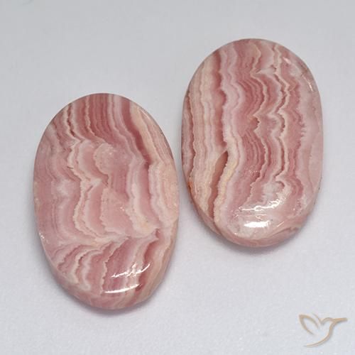 Pedras preciosas de rodocrosita multicolorido natural de 18,48 ct, corte oval, translúcido