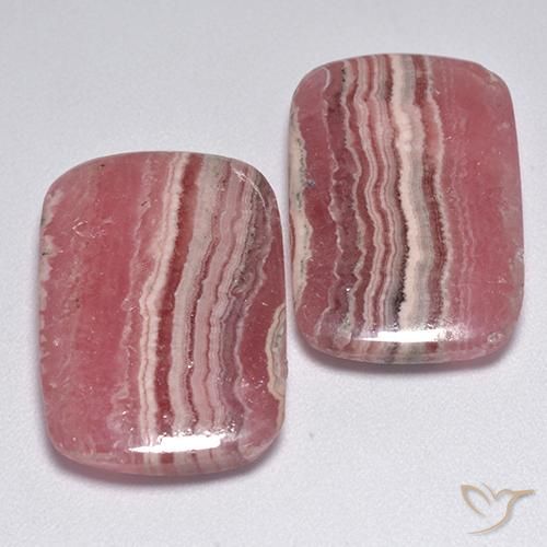 Pedras preciosas de rodocrosita Multicolorido natural de 28.68 ct, Almofada cortada, Translúcido