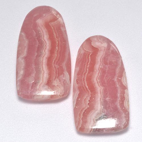 Pedras preciosas de rodocrosita multicolorido natural de 17,22 ct, forma extravagante, translúcido