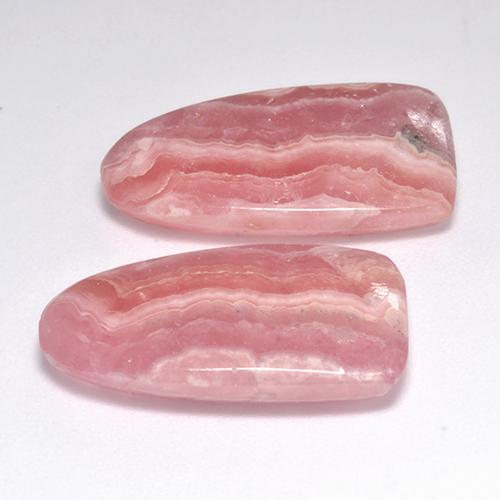 Pedras preciosas de rodocrosita multicolorido natural de 17,22 ct, forma extravagante, translúcido