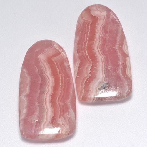 Pedras preciosas de rodocrosita multicolorido natural de 17,22 ct, forma extravagante, translúcido