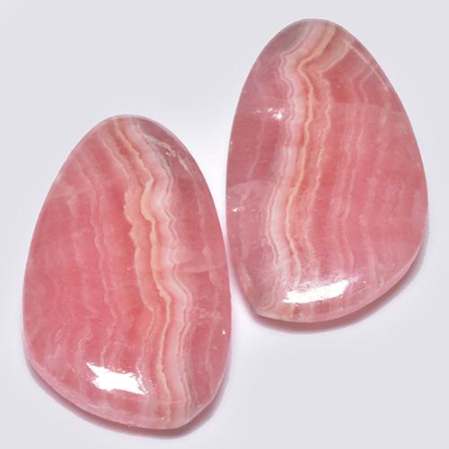 Pedras preciosas de rodocrosita multicolorido natural de 13,01 ct, forma extravagante, translúcido