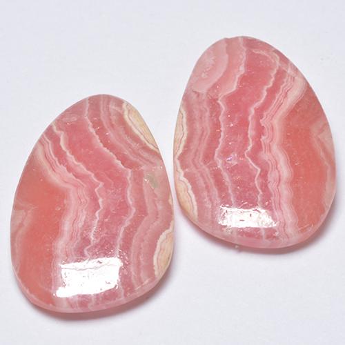 Pedras preciosas de rodocrosita multicolorido natural de 20,05 ct, forma extravagante, translúcido