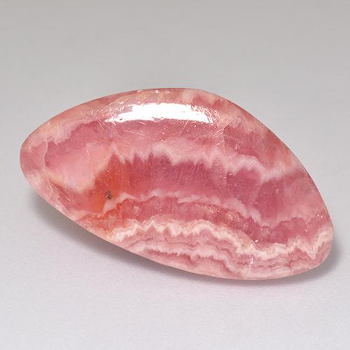 Rodocrosita rosa natural 12,69ct, forma extravagante, translúcido