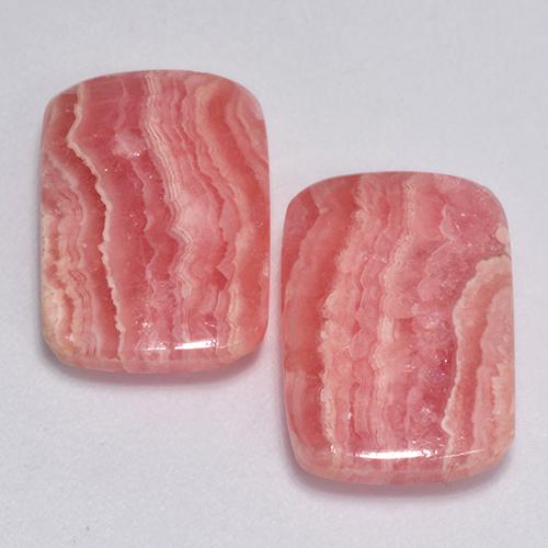 Pedras preciosas de rodocrosita multicolorido natural de 13,46 ct, almofada cortada, translúcido