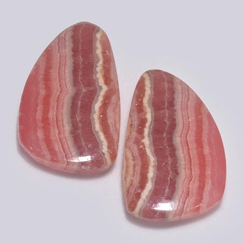 Pedras preciosas de rodocrosita multicolorido natural de 16,80 ct, forma extravagante, translúcido
