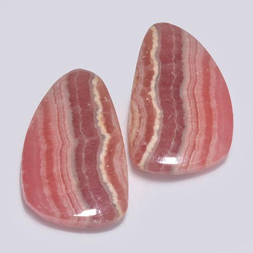 Pedras preciosas de rodocrosita multicolorido natural de 16,80 ct, forma extravagante, translúcido