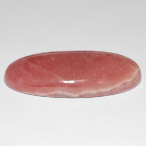 Rodocrosita multicolorido natural 40,60ct, corte oval, translúcido