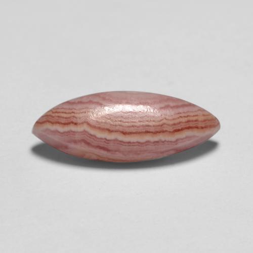 Rodocrosita multicolorido natural 2,39ct, marquise, translúcido