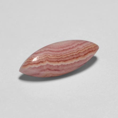 Rodocrosita multicolorido natural 2,39ct, marquise, translúcido
