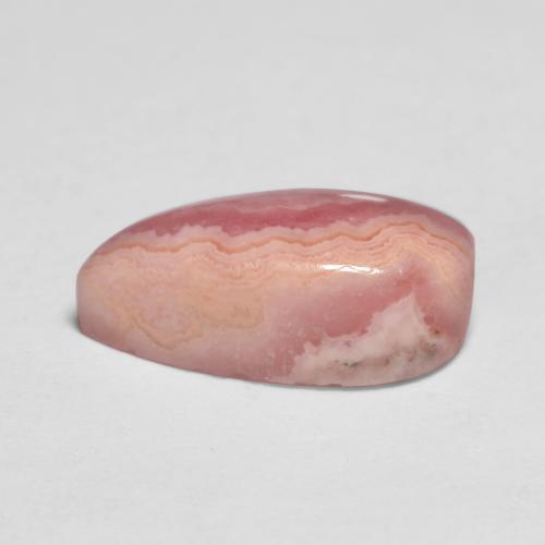 Rodocrosita multicolorido natural 2,65ct, formato de pêra, translúcido
