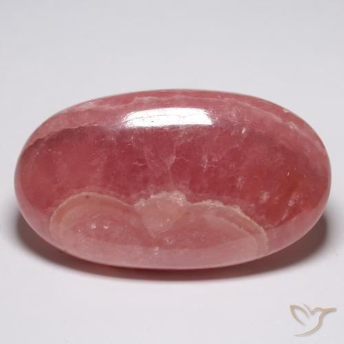 Rodocrosita multicolorido natural 57,65ct, corte oval, translúcido