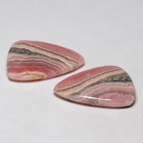 Pedras preciosas de rodocrosita multicolorido natural de 18,29 ct, forma extravagante, translúcido