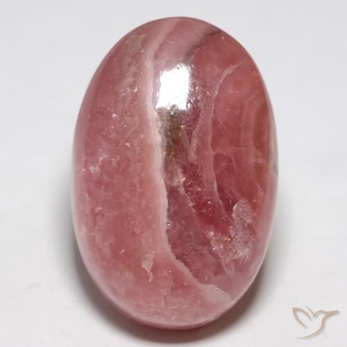 48.14ct Natural Multicolorido rodocrosita, oval, Translúcido