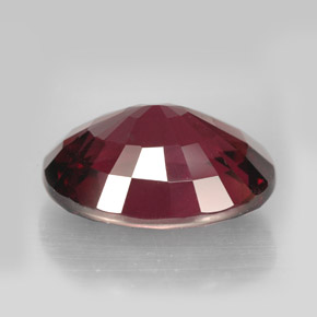 Granada rodolita vermelho natural 13,49ct, corte oval, VS