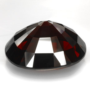 Granada rodolita vermelho natural 73,04ct, corte oval, VVS