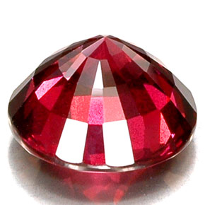 Granada rodolita vermelho natural 7,93ct, corte redondo, VS