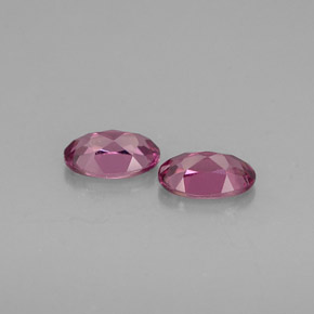 Pedras preciosas de granada rodolita rosa natural de  ct, corte oval, VVS-VS