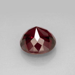 Granada rodolita vermelho natural 6,59ct, corte redondo, VS