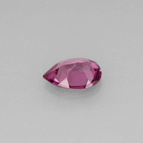 Granada rodolita violeta natural 0,69ct, formato de pêra, VS-SI