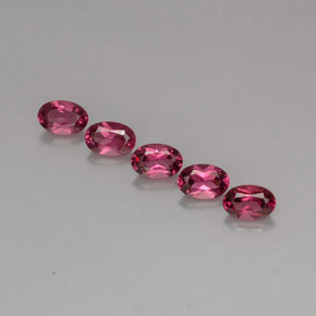 Pedras preciosas de granada rodolita violeta natural de  ct, corte oval, VVS-VS