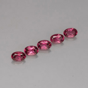 Pedras preciosas de granada rodolita violeta natural de  ct, corte oval, VVS-VS
