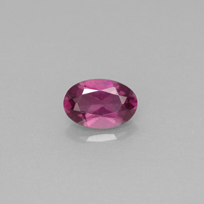 Rodolita Granada Rosa Arroxeado Natural 0.66ct, Corte Oval, VVS-VS