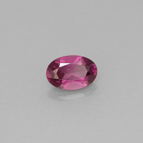 Rodolita Granada Rosa Arroxeado Natural 0.66ct, Corte Oval, VVS-VS