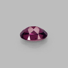 Rodolita Granada framboesa vermelha Natural 0.60ct, Corte Oval, VVS-VS