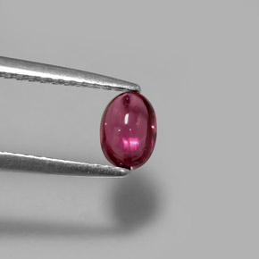 Granada rodolita violeta natural 0,69ct, transparente, transparente/translúcido