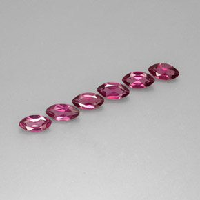 Pedras preciosas de granada rodolita violeta natural de  ct, marquise, VS