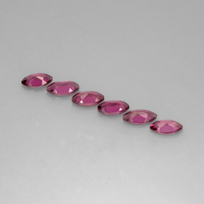 Pedras preciosas de granada rodolita violeta natural de  ct, marquise, VS