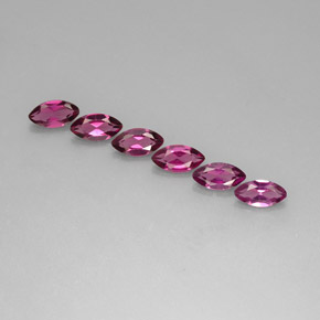 Pedras preciosas de granada rodolita violeta natural de  ct, marquise, VS