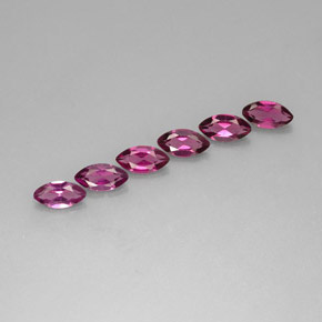 Pedras preciosas de granada rodolita violeta natural de  ct, marquise, VS