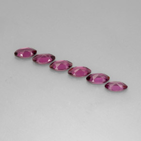 Pedras preciosas de granada rodolita violeta natural de  ct, marquise, VS