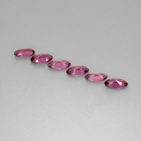 Pedras preciosas de granada rodolita violeta natural de  ct, marquise, VS