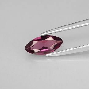 Granada rodolita violeta natural 1,01ct, marquise, VVS-VS