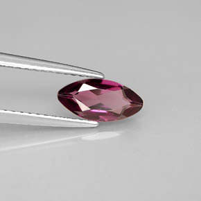 Granada rodolita violeta natural 1,01ct, marquise, VVS-VS
