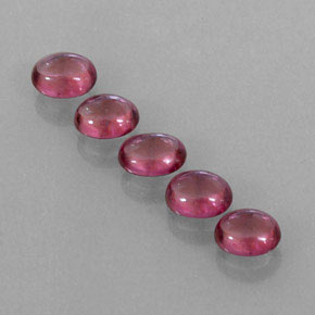 Pedras preciosas de granada rodolita vermelho natural de  ct, transparente, transparente/translúcido