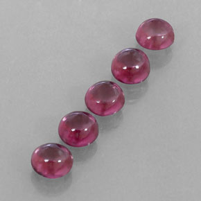 Pedras preciosas de granada rodolita vermelho natural de  ct, transparente, transparente/translúcido
