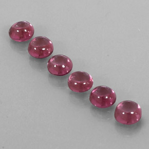 Pedras preciosas de granada rodolita vermelho natural de  ct, transparente, transparente/translúcido