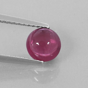 Granada rodolita vermelho natural 1,28ct, transparente, transparente/translúcido