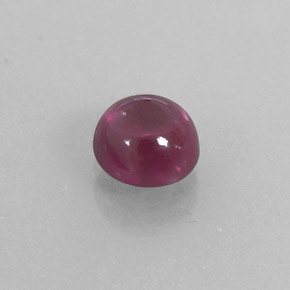 Granada rodolita vermelho natural 1,19ct, transparente, transparente/translúcido